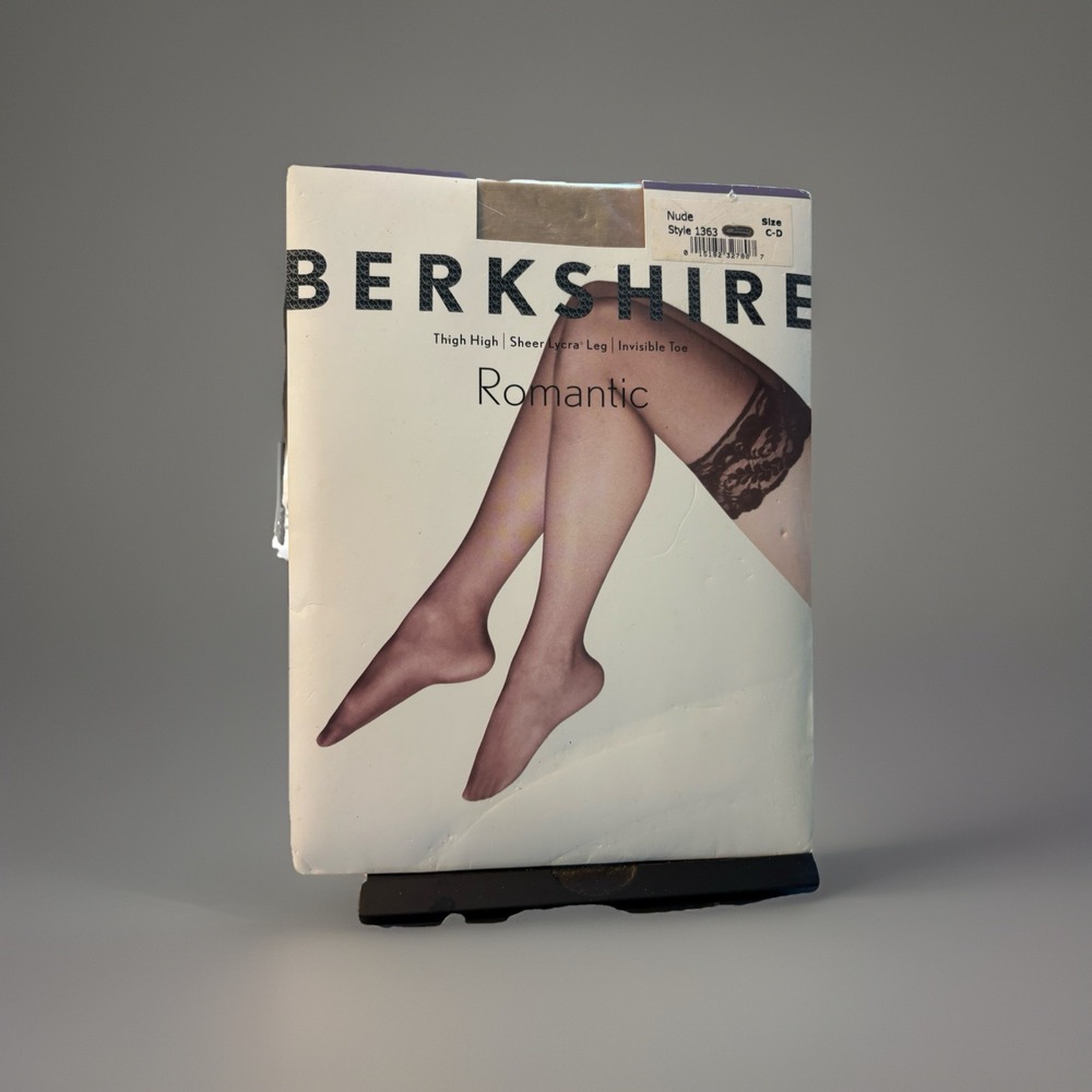 Berkshire Thigh High Romantic New C D Nudeβ Sheer Lycra Leg Invisible Toe 1363